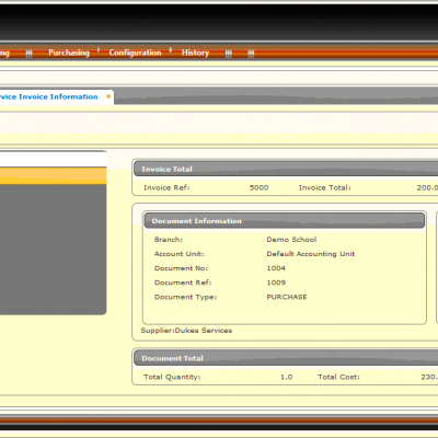 EduMaster User interface