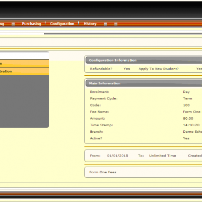 EduMaster User interface
