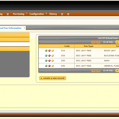 EduMaster User interface